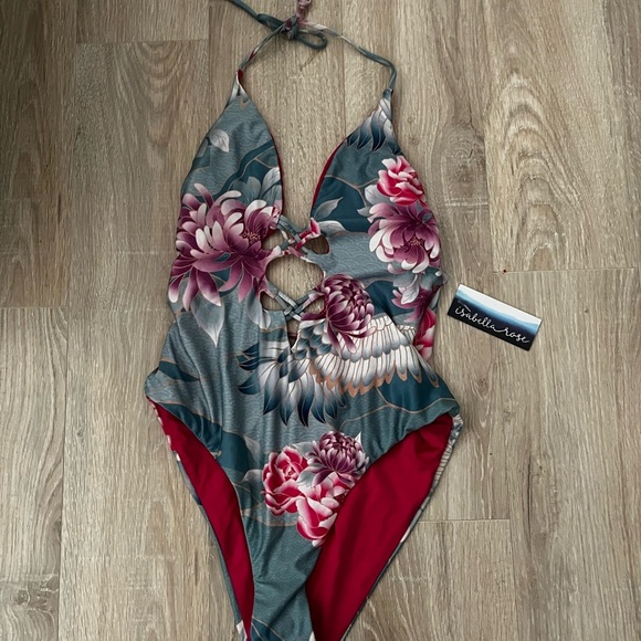 NWT Isabella Rose Women’s Birds Of A Feather Swimsuit - Size Large - Picture 3 of 9